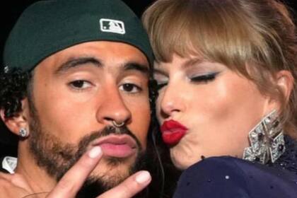 Bad Bunny y Taylor Swift protagonizaron un icónico momento en la premiación (Foto Instagram @badbunnypr)