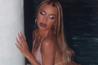 Dyhzy en lencería: el homenaje del hijo del presidente a una artista española