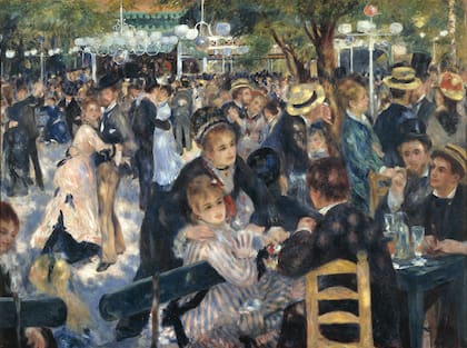 Baile en el Moulin de la Galette, Auguste Renoir, 1876