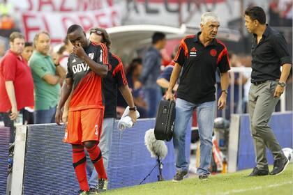Balanta, al salir del campo de juego