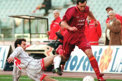 Balbo, emblema y goleador de Roma; convirtió 87 goles en dos ciclos y ganó el scudetto 2001