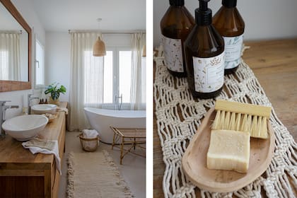 Bañadera exenta con grifería desde el piso (Robinet),