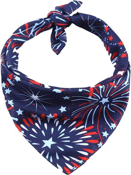 Bandana para perro con fuegos artificiales