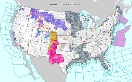 Bandera roja en el suroeste: la humedad descendió hasta el 9 % en Texas, lo que eleva el riesgo extremo de incendios forestales