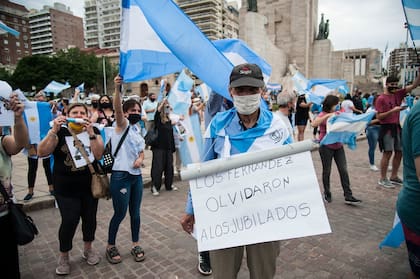 Manifestantes en Rosario