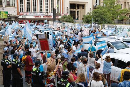 Manifestantes en Tucumán