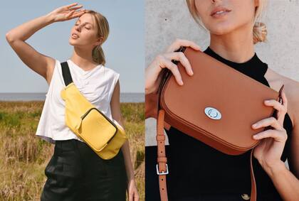 ¿Bandolera o riñonera? Dos ítems de moda, que propone Zwass en cuero, prácticas y cancheras, infalibles para sorprender a mamá en su día.