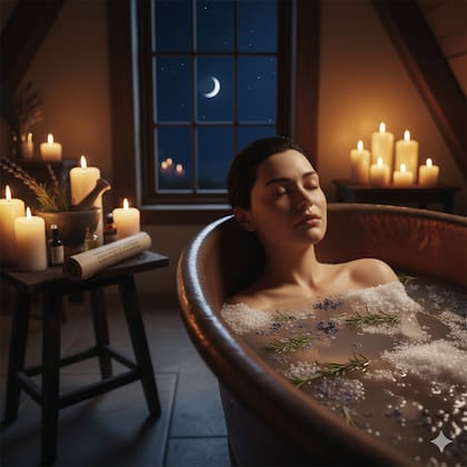 Baño de sal para la limpieza de energía