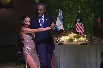 Barack Obama junto a Mora Godoy (Foto: Captura de video)