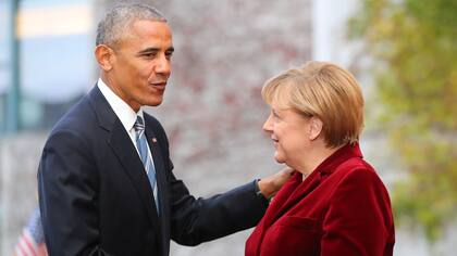 Barack Obama y Angela Merkel