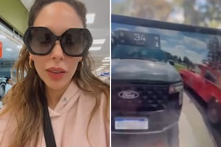 Los videos del accidente de Barby Franco y el descargo de su pareja Fernando Burlando