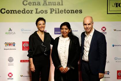 Bárbara Diez, Margarita Barrientos y Horacio Rodríguez Larreta