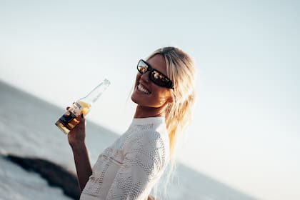 Barbara Perez disfruto del Corona Sunset en Chapadmalal.