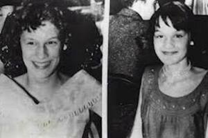 Bárbara y Patricia en 1956