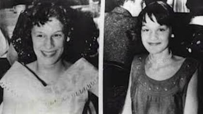 Bárbara y Patricia en 1956