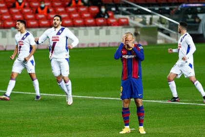 La desazón de Braithwaite tras desperdiciar el penal