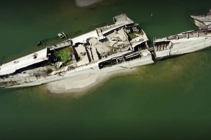 Barcos de la Segunda Guerra hundidos en el Danubio