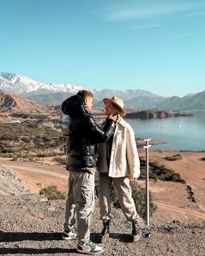 Bargiela y Simeone en Mendoza (Captura: Instagram)