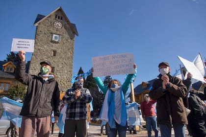En Bariloche, la protesta se dio en el Centro Cívico