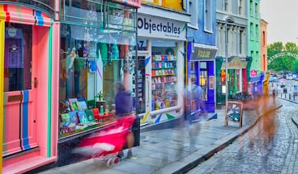 Barrio Folkestone en las afueras de Londres