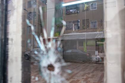 Barrio Padre Mugica en Villa Lugano, días atrás los narcos atacaron a varios comercios y los vecinos se manifestaron pidiendo más presencia policial