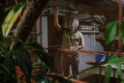 Barry Sharpe, del Hotel Pink Panther, en donde fue visto por última vez Moriarty