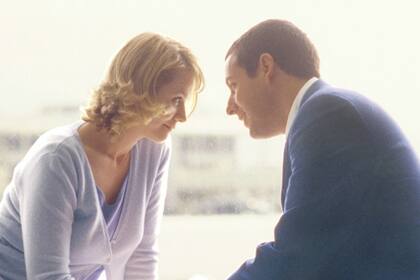 Barry y Lena en la extraordinaria Embriagado de amor.