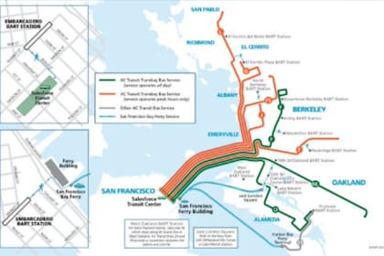 BART habilitó un espacio en su página web con más información sobre alternativas de transporte