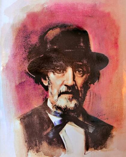 Bartolomé Mitre, retratado por Guillermo Roux