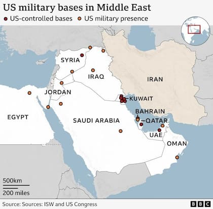 Bases militares de los Estados Unidos en Medio Oriente