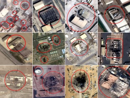 Bases militares norteamericanas que fueron alcanzadas por ataques iraníes