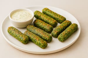 Bastones de espinaca