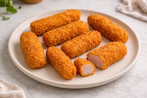 Bastones de bondiola en freidora de aire