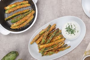 Bastones de zucchini sin gluten