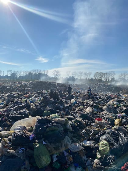 Basural a cielo abierto en la Argentina