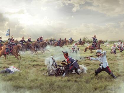 Batalla de San Lorenzo, 1813, Santa Fe. Foto de 2015 tomada en el mismo lugar donde fue la batalla