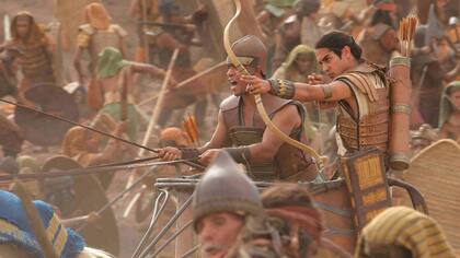 Batalla entre los egipcios y los mitani, una de las escenas más complicadas.