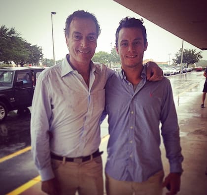 Batata junto a su hijo Nico en una foto de archivo de 2014