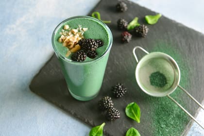 Batido de espirulina