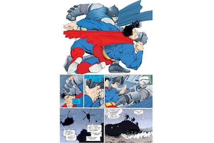 En El regreso del Caballero de la Noche, Frank Miller enfrenta a un Batman cincuentón y revolucionario, contra un Superman conservador bajo las órdenes de Ronald Reagan. Zack Snyder adaptó esta secuencia dentro del film Batman versus Superman.