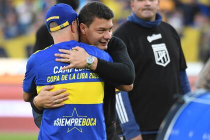 Battaglia ganó dos titulos con Boca: La Copa Argentina 2020 y la Copa de la Liga 2022