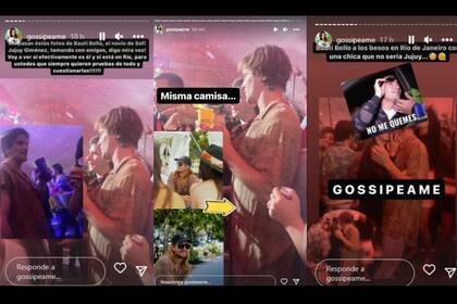 Bautista Bello fue captado besando a una mujer (Foto Instagram @gossipeame)