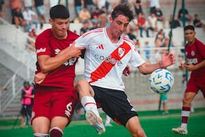 Bautista Dadín, en un partido de la Copa Proyección frente a Lanús
