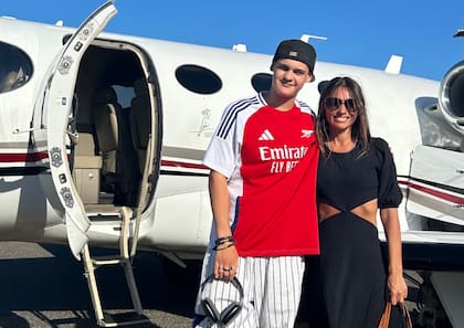 Bautista Vicuña recibió el apoyo de su madre (Foto: Instagram @pampitaoficial)