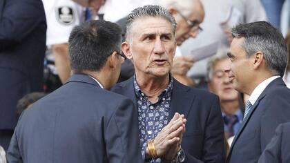 Bauza, ayer, en el Camp Nou