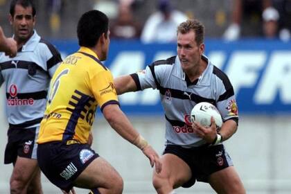 Baxter en sus épocas de jugador de rugby