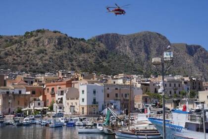 La serenidad de Porticello se ha visto interrumpida por la gran operación de rescate.