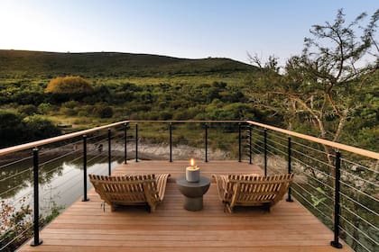 Bayethe está rodeado de alambrados, por lo que los huéspedes están seguros para disfrutar del paisaje que circunda al lodge.