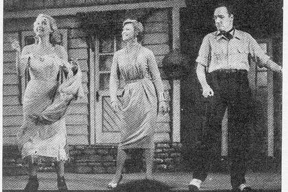 Beatriz Bonnet, Malu Gatica y Osvaldo Miranda, en Simple y maravilloso (Fun and Fancy), el primer musical de Broadway que llegó a la Argentina