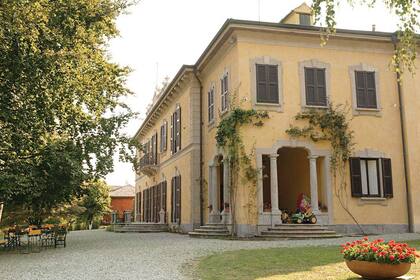 La Villa Mapelli Mozzi, en Casatenovo, cerca de Milán, propiedad emblemática de la familia del novio.